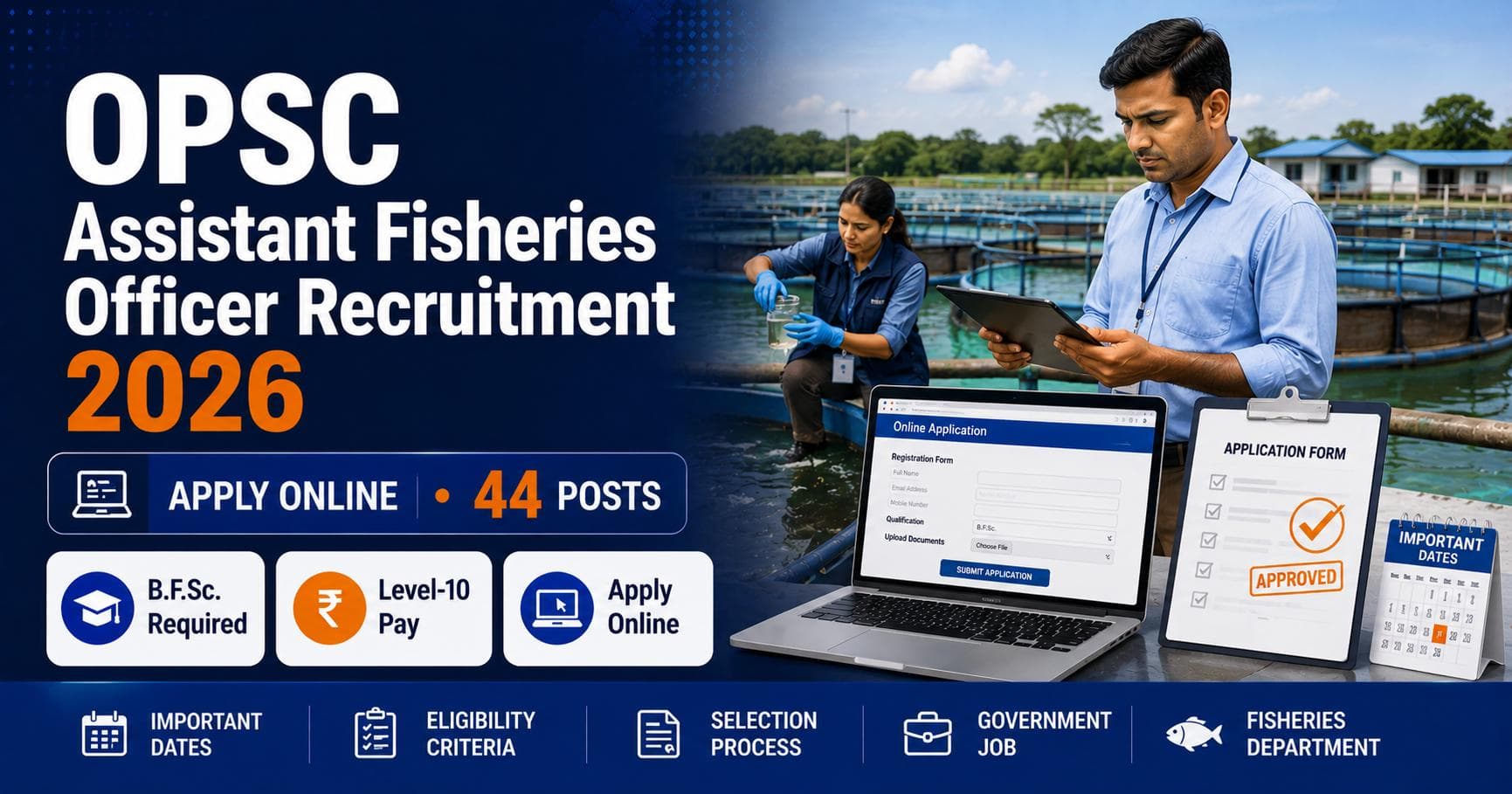 OPSC Assistant Fisheries Officer Recruitment 2026 – Apply Online for 44 Posts