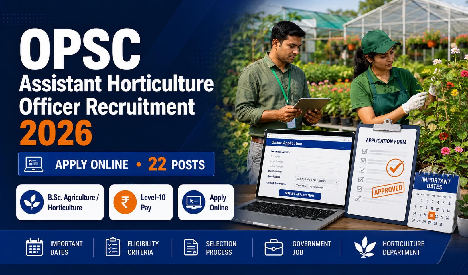OPSC Assistant Horticulture Officer Recruitment 2026 – Apply Online for 22 Posts